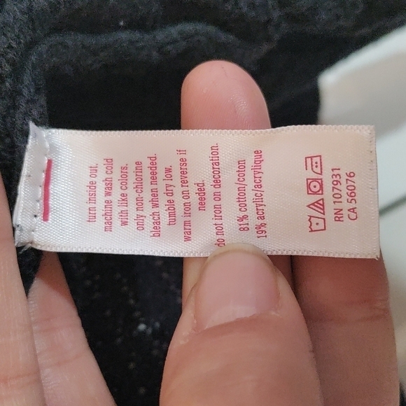 Justice dark blue cardigan sweater girls size 10 - Picture 3 of 5